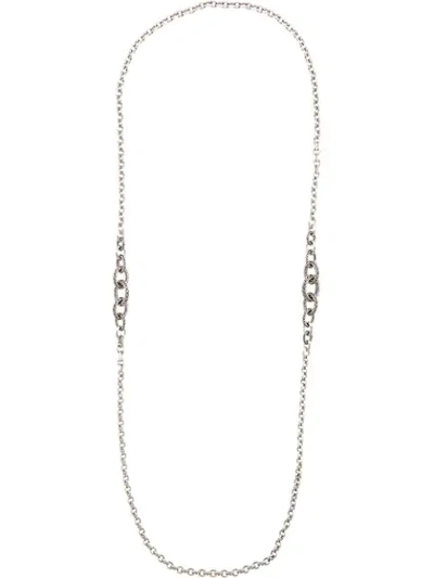John Hardy Classic Chain Silver Knife Edge Link Necklace