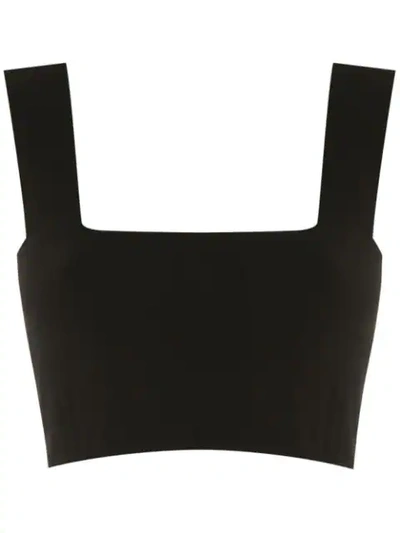 Osklen Knit Cropped Top In Black