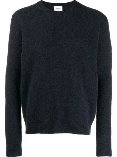 Dondup Textured Knit Sweater In Blue
