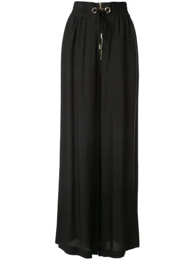 Alice Mccall Gathered Palazzo Trousers In Black