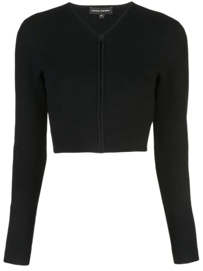 Narciso Rodriguez Zipped-up Cardigan In Black
