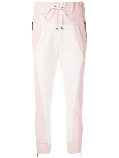 Andrea Bogosian Pixie Leather Joggings In Pink