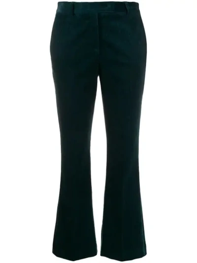 Quelle2 Flared Corduroy Trousers In Green