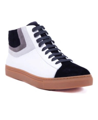 French Connection Men's Grand Hi Top Sneaker Men's Shoes In White