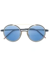 Thom Browne Round Frame Sunglasses In Blue