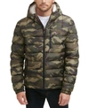 Tommy Hilfiger Men's Big & Tall Quilted Hooded Puffer Jacket, Created For Macy's In Camouflage