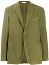 Boglioli Single-breasted Tailored Blazer In Green