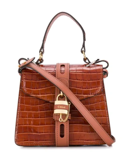 Chloé Small Aby Day Shoulder Bag In Brown