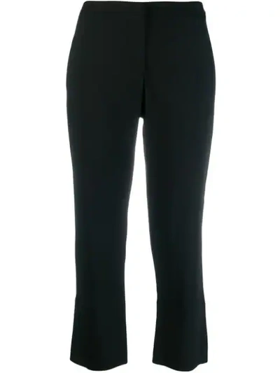 Federica Tosi Slim-fit Cropped Trousers In Black