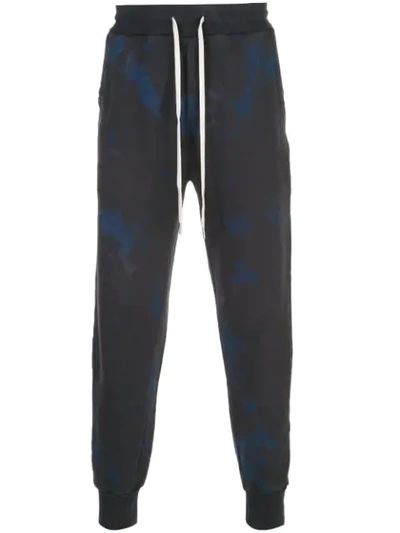 John Elliott Double Dye Track Pants In Blue