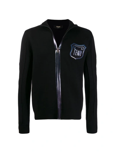 Fendi Cardigan Mit Reissverschluss In Black