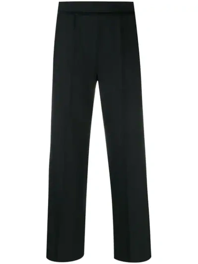 Piazza Sempione High-waisted Wide-leg Trousers In Black