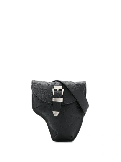 Philipp Plein Floral Belt Bag In Black