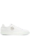 Philipp Plein All Over Pp Sneakers In White