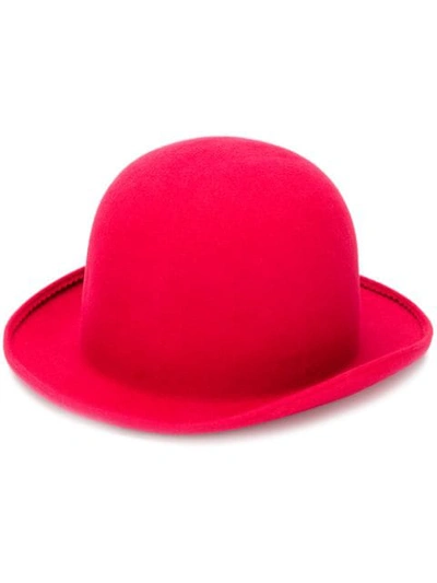 Undercover Textured Hat In Red