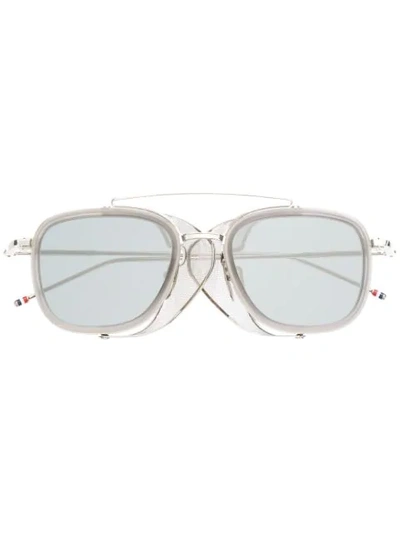 Thom Browne Square Tinted Sunglasses In Grey
