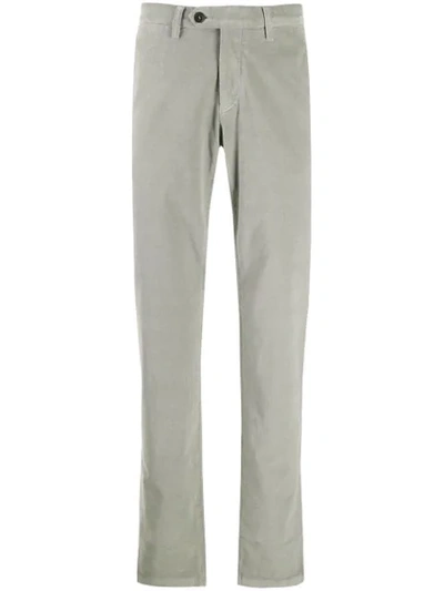 Canali Cotton Corduroy Trousers In Grey