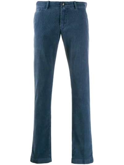 Jacob Cohen Regular-fit Corduroy Trousers In Blue