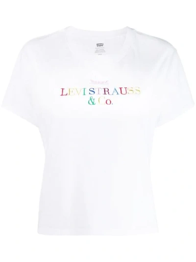 Levi's Embroidered Logo T-shirt In White
