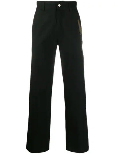Adish Stitched Detail Trousers In Black