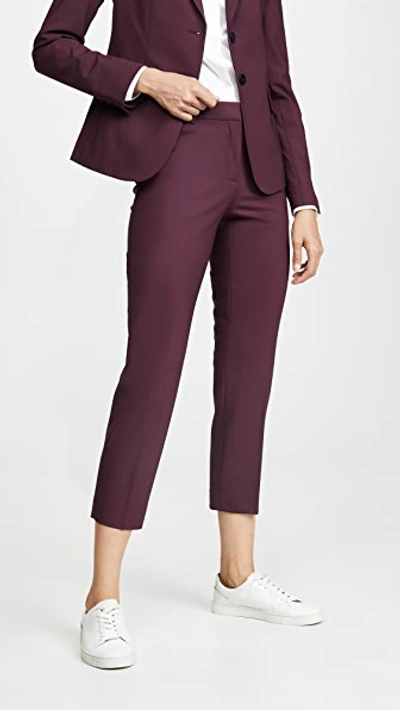 Theory Treeca 2 Pants In Mulberry