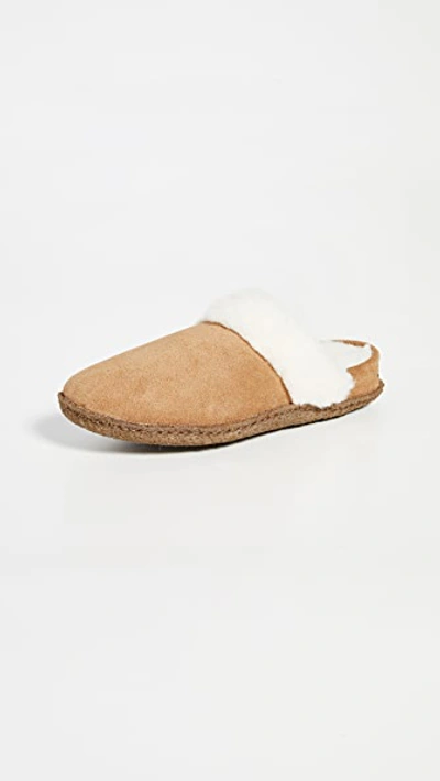 Sorel Nakiska Ii Slippers In Camel Brown