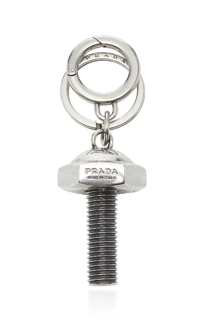 Prada Screw Silver-tone Keychain
