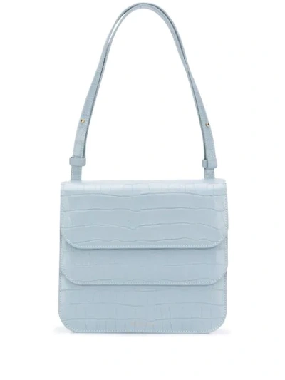 Rejina Pyo Ana Croc-effect Leather Shoulder Bag In Blue