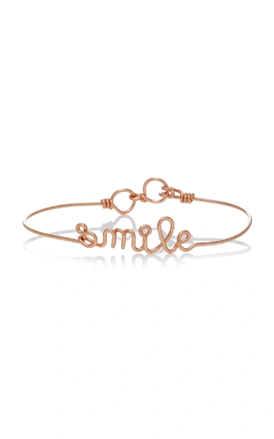 Atelier Paulin Smile 14k Rose-gold Bracelet In Pink