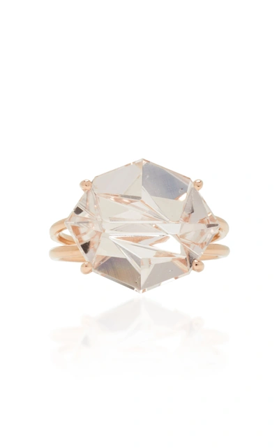 Misui Women's 18k Rose Gold Morganite Ring In Pink