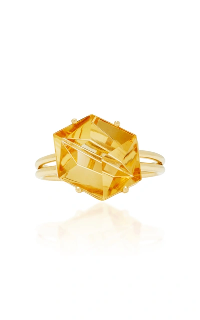 Misui Women's 18k Gold Citrine Ring In Yellow