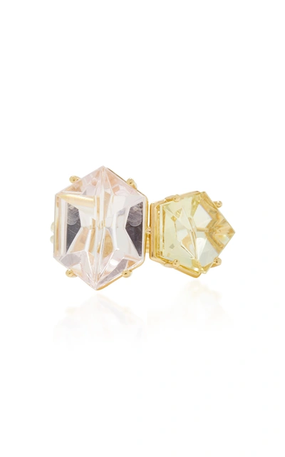 Misui Women's 18k Gold; Morganite And Beryl Ring In Pink