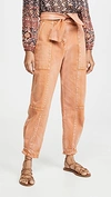 Ulla Johnson Storm High-rise Tapered Jeans In Rust