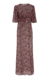 Les Rêveries Silk-chiffon Maxi Dress In Pink