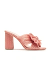 Loeffler Randall Penny Knotted Slide Sandals In Coral