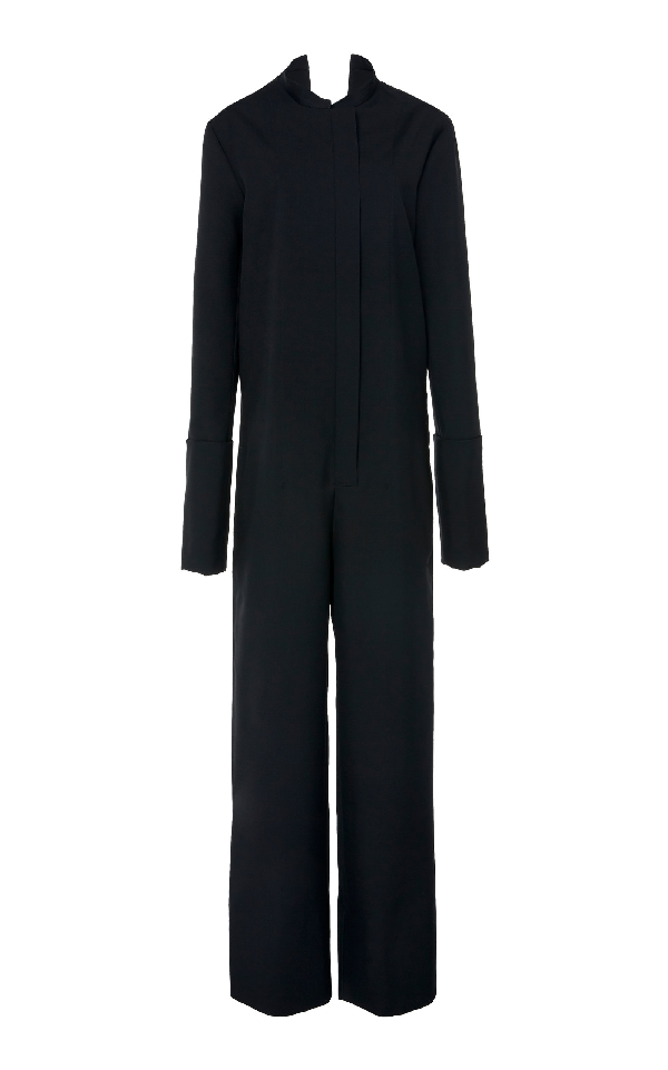 Jil Sander Wool-Crepe Jumpsuit In Black | ModeSens
