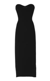 Khaite Loie Ribbed Stretch-knit Midi Dress In Black
