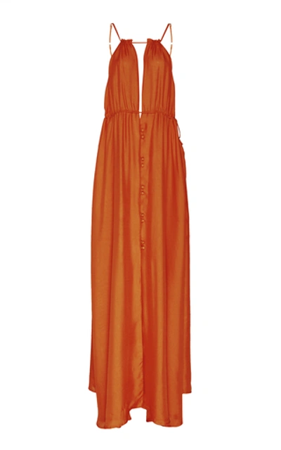chinese dress ladies Agatha 3D Flower Detailed One Shoulder Maxi Dress – Gina Bacconi