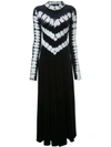 Proenza Schouler Tie-dyed Stretch-velvet Maxi Dress In Midnight Blue