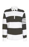 Thom Browne Striped Cotton Rugby Shirt