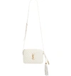 Saint Laurent Lou Smooth Calfskin Camera Shoulder Bag In Crema Soft