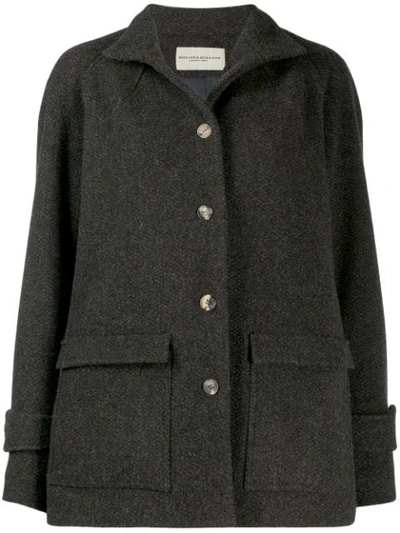 Holland & Holland Oversized Single-breasted Coat In Brown