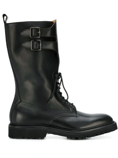 Holland & Holland Buckle Boots In Black