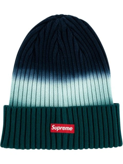 Supreme Overdyed Beanie In Blue