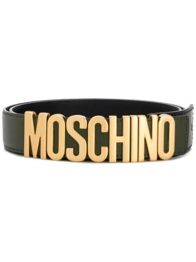 Moschino Logo In Green