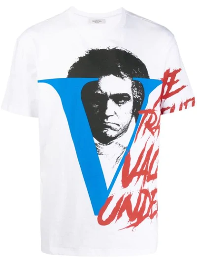 Valentino X Undercover Vvv Print T-shirt In White