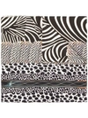 Pierre-louis Mascia Animal Print Scarf In Brown