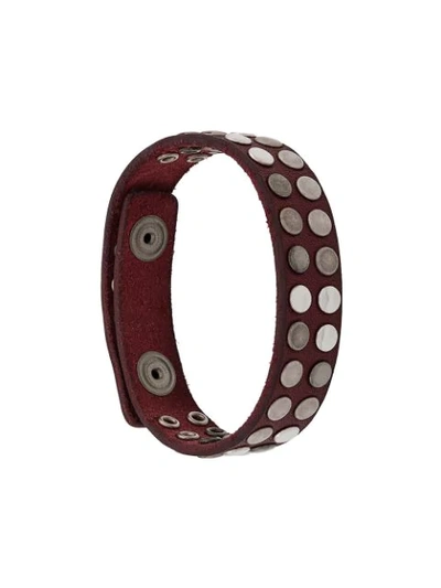 Htc Los Angeles Armband Mit Nieten In Red