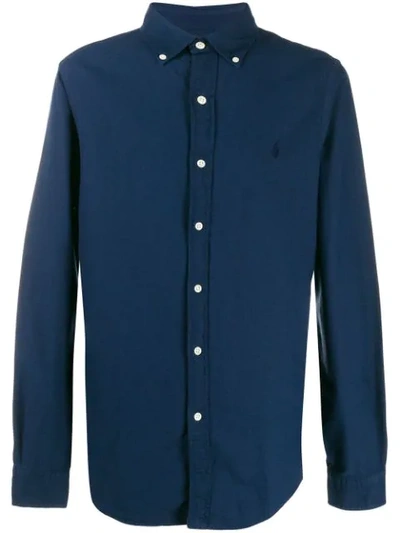 Ralph Lauren Plain Regular-fit Shirt In Blue