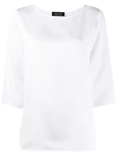 Gianluca Capannolo Oversized Flared Top In White